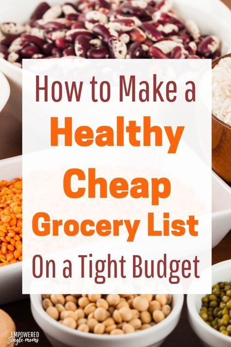 CHEAP HEALTHY GROCERY LIST